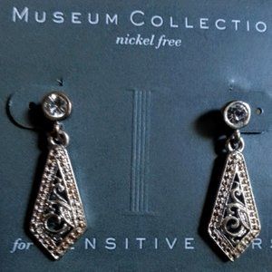 Museum Collection Nickel Free kite shape dangles